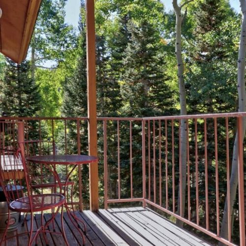Enjoy your own private deck at Eagle Point Ski Resort