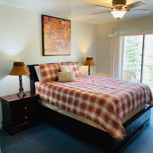 The main bedroom opens out to your private deck & spectacular views through sliding glass doors.
