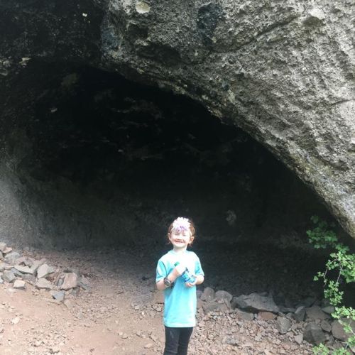 The kids loved this shallow cave